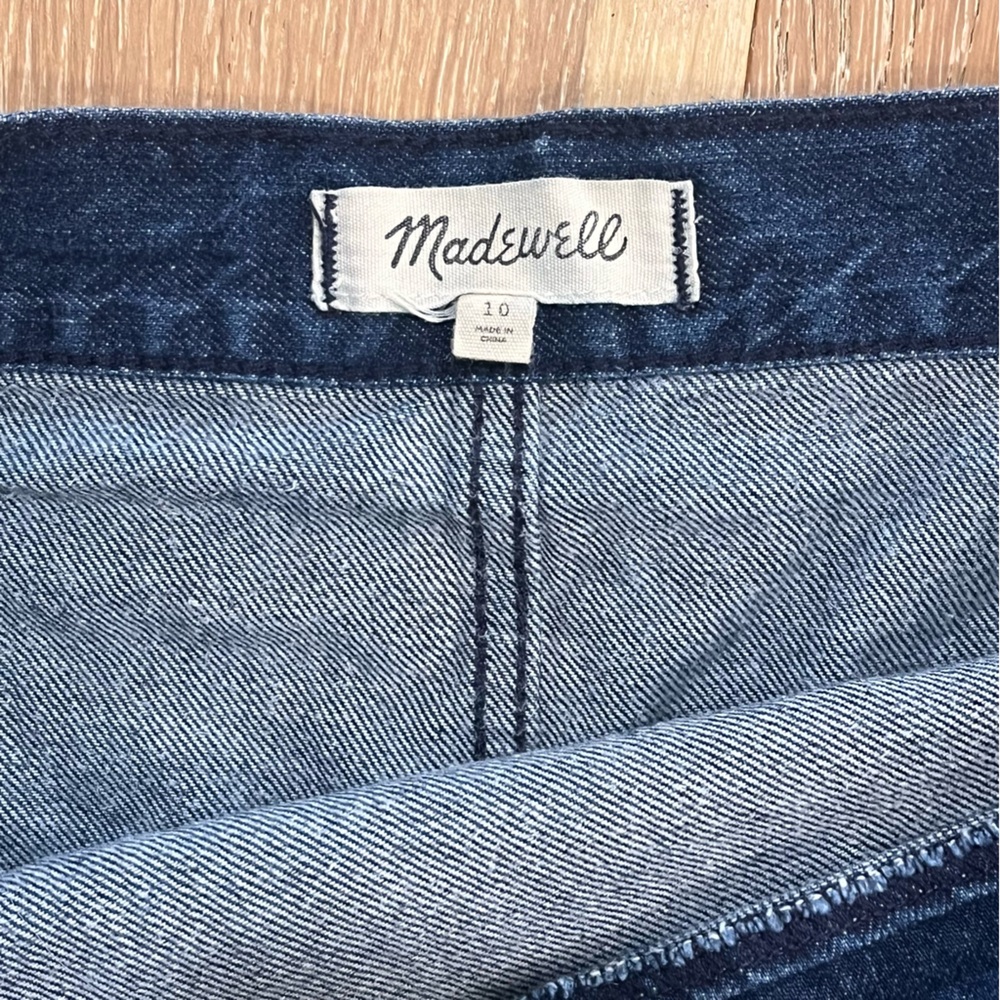 Madewell Denim Raw-Hem Mini Wrap Skirt in Smithe wash - Picture 6 of 10